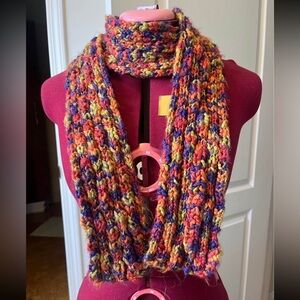 Multicolor Handmade Knit Scarf